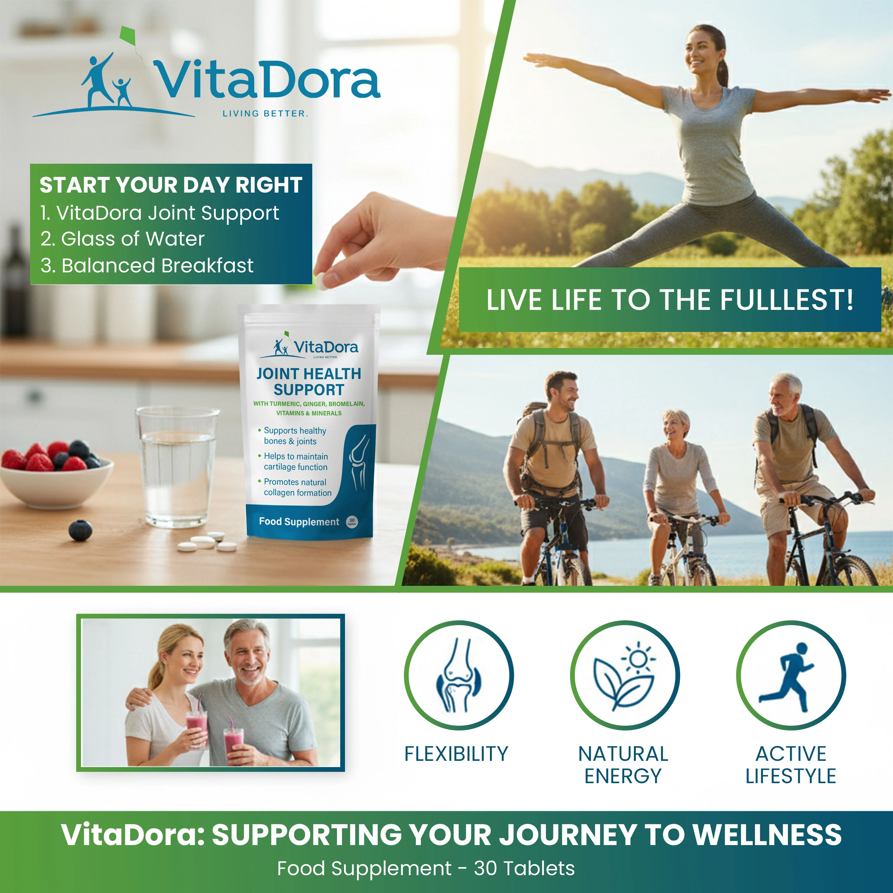 VitaDora Joint Health Support Supplements - 30 Day Supply - Image 5
