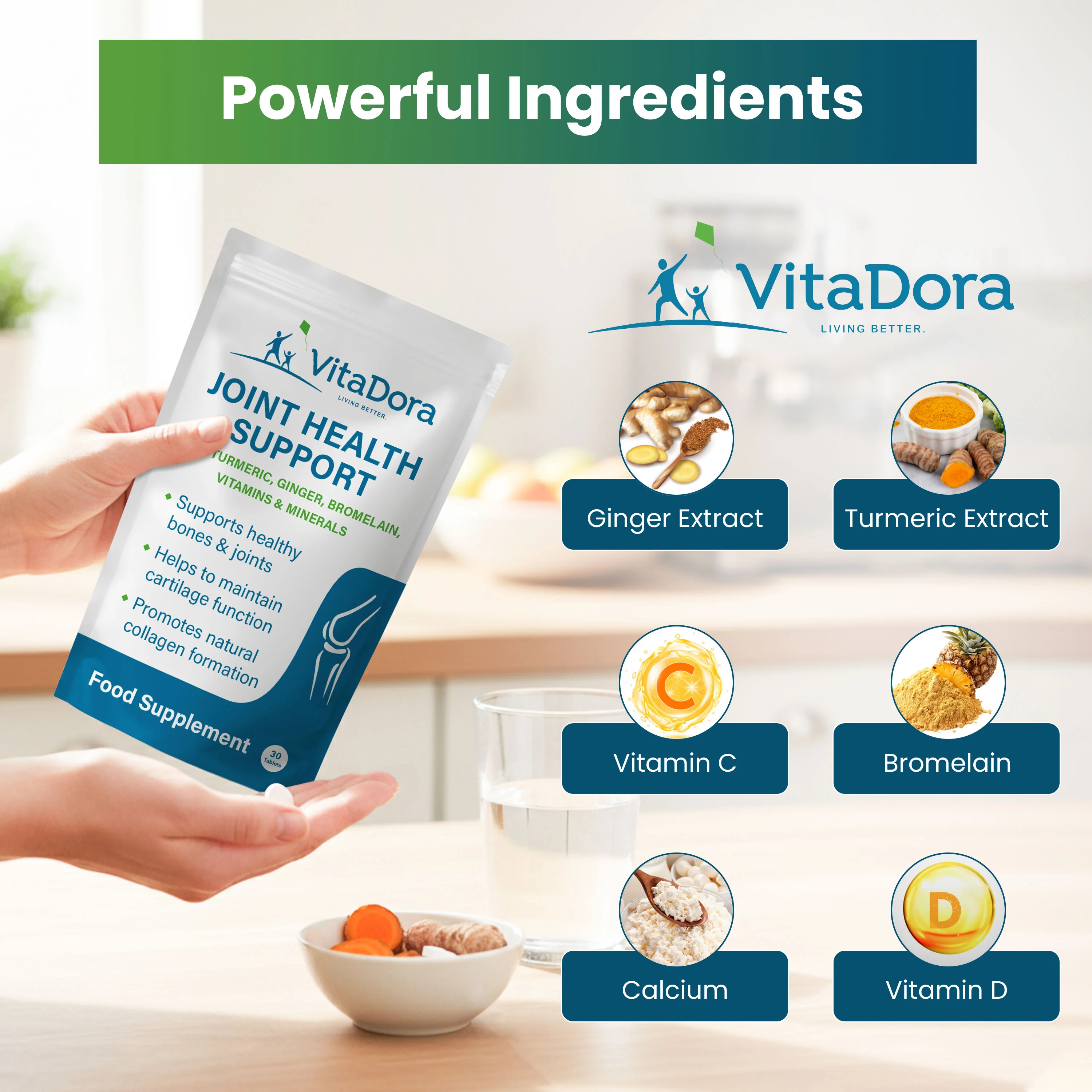 VitaDora Joint Health Support Supplements - 30 Day Supply - Image 4